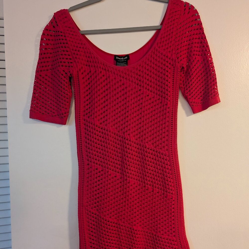Bebe hot pink dress
